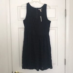 NWT black flower dress